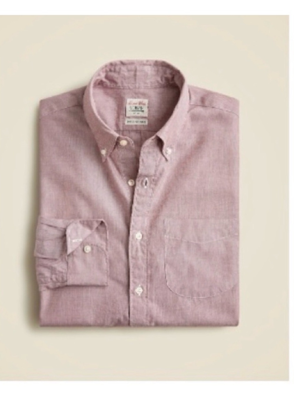 J.Crew Mens Classic Button-Down Oxford Shirt - Pink
